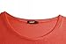 Uget Women's Casual Oversized Baggy Off-Shoulder Shirts Pullover Tops Asia XL Red