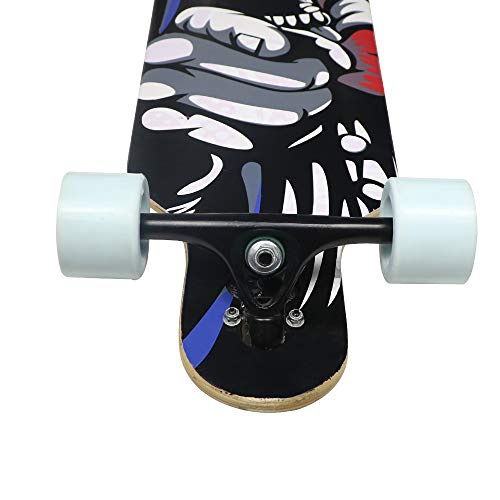 1 TOYEEKA+Drop+Through+Longboard+Skateboard+Cruiser