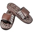 Euphoric Feet Massage Slippers Foot Reflexology Acupressure Sandals Shoes Relief Pain for Men and Women (M)