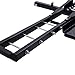 Goplus 500 lb Motorcycle Dirt Bike Scooter Carrier Hauler Hitch Mount Rack with Loading Ramp and Anti-Tilt Locking Device
