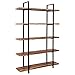 IRONCK Bookshelf and Bookcase 5-Tier, 130lbs/shelf Load Capacity, Industrial Bookshelves Home Office Furniture, Wood and Metal Frame …