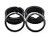 Shapenty 1 Inch/25mm Diameter Metal Flat Split Key Chains Rings for Home Car Keys Attachment (Black,10PCS/Box) primary