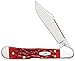 Case XX WR Pocket Knife Dark Red Jigged Bone Mini Copperlock Carbon Steel (CS) Item #6996 - (61749L CS) - Length Closed: 3 5/8 Inches