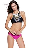 EVALESS Womens Halter Tankini Two Piece High Neck Bikini
