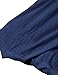 H2H Mens Smart Casual Slim Fit Henley T-Shirt 3/4Sleeves BLUE US L/Asia XL (CMTTS0194)