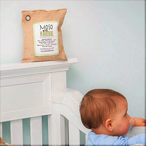 MOSO NATURAL Air Purifying Bag 600g. Odor Eliminator, Odor Absorber for Home and Basement. Natural Color
