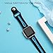 Maledan Compatible with Fitbit Versa Band, Small, Black Blue