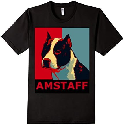 Men's American Staffordshire Terrier T-Shirt Amstaff Dog 2XL Black