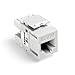Leviton 61110-RW6 8-Wire Cat6 Jack, 1 Pack, White primary