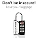 (2) TSA Lock 3 Digit Combination Travel Luggage Lock TSA Approved Locks (White/Black - Double Pack)