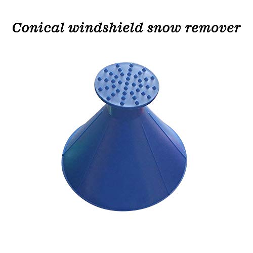 Highpot Scrape A Round Ice Scraper Auto Snow Brush,Windshield Snow Cover Ice Removal Wiper,Cone-Shaped Snow Shovel Tool (3PCS)