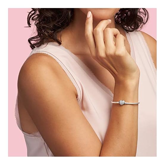 Pandora-Womens-Moments-Silver-Bracelet-with-Pave-Heart-Clasp Pandora-Womens-Moments-Silver-Bracelet-with-Pave-Heart-Clasp