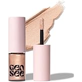 Gen See Mixed Media Metallic Liquid Eyeshadow, Moonlight – High Shine Molten Metal Eye Color, Featherlight Full Coverage Shimmer, Multi-Use Highlight Makeup, Vegan Cruelty-Free, Made in Italy