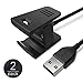 [2-Pack] TUSITA Charger Compatible with Fitbit Charge 2 - USB Charging Cable Cable 100cm - Heart Rate + Fitness Activity Tracker Accessories