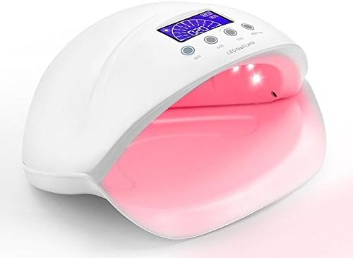 UV LED Nail Lamp - RAYWAY 50W Led Nails Light for Fingernail & Toenail Curing Nail Dryers for Gel and Regular Polish with Auto-Sensor LCD Display