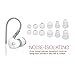 MEE audio Sport-Fi M6P Noise Isolating In-Ear Headphone with Microphone, Remote, and Universal Volume Control (White)