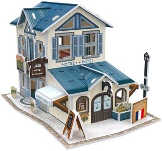 Lelifang 3D stereoscopic new listing world style hut building assembly model children 's toys W3117 France - Hotel