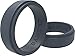 Silicone Wedding Rings 3 Pack Wedding Bands All Sizes for Active Men and Women, Fitness, Engineers, Sports, Weightlifting | Comfortable Fit, Skin Safe Soft Rubber Wedding Rings (Black, Blue, Gray, 10)