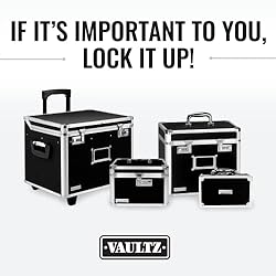 Vaultz Locking File Organizer Box - 13.5 x 13.25 x