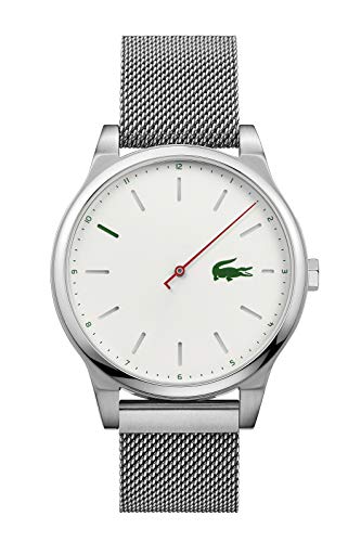 Lacoste Reloj Analógico para Hombre de Cuarzo con Correa en Acero Inoxidable