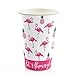 Big Dot of Happiness Pink Flamingo - Party Like a Pineapple - Tropical Summer Tableware Plates, Cups, Napkins - Bundle for 16