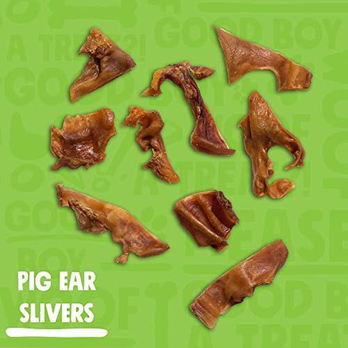 JollyBarks Pig Ears for Puppies (1lb) Premium Natural Single Ingredient