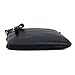 Solene Women's Faux Leather Organizer Multi Zipper Pockets Handbag With Detachable Wristlet Crossbody Bag-WU002(Black)