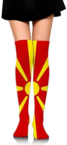Flag Of Macedonia Compression Socks For Men &amp; Women - BEST For Running, Nurses, Shin Splints, Flight Travel, Skiing &amp; Maternity Pregnancy - Boost Athletic Stamina &amp; Recovery