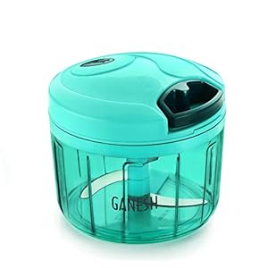 Ganesh Chopper Vegetable Cutter, Pool Green (725 ml)