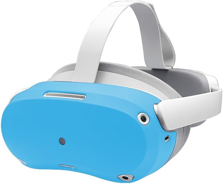 Pico 4 VR Headset Silicone Cover Blue Anti-Scratch Protection Shell Case