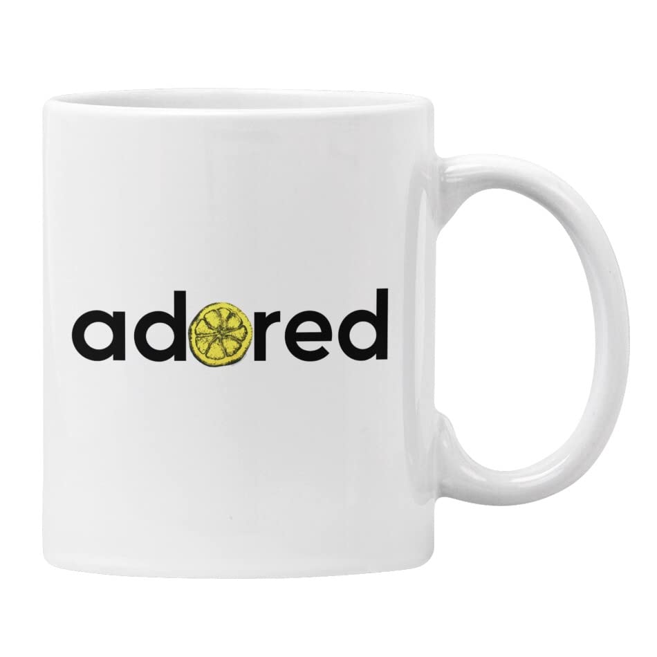 Adored Manchester Band Lemon Stone Roses Gift for Him or Her (White)