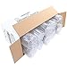 WDF 100pcs 12OZ Silver Cups,Disposable Premium Wedding Silver Glitter Plastic Cups for Party