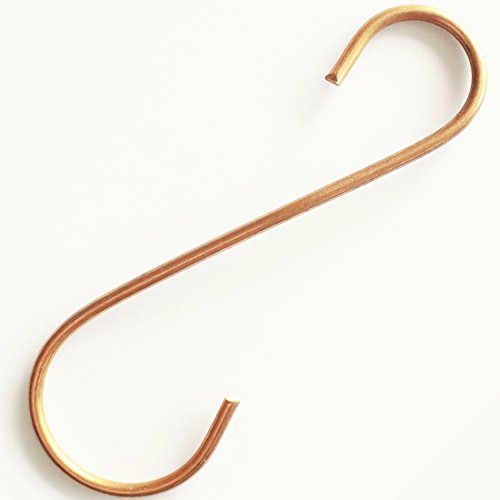 We Love Hummingbirds Best Copper S Hooks for Hanging Hummingbird Feeder Model in Beautiful Brass/Gold/Bronze Color - Small, Strong, Heavy Duty & Long Lasting!