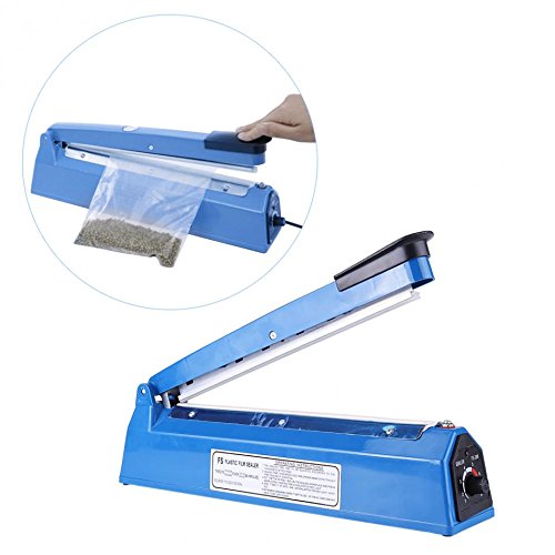 Techtest 8" Hand Impulse Sealer Heat Seal Machine Poly Sealing Plastic