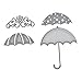 Spellbinders IN-035 Shapeabilities Die Template, Umbrella Trio
