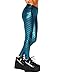 iHeartRaves Turquoise Mermaid Fish Scale Costume Leggings Tights (Large)