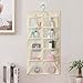 FHSQX Closet & Door Hanging Organizer with Rotating Metal Hanger, Mesh Pockets and Dual Sided Wall Shelf Wardrobe Storage Bags for Bra Sock Jewelry Gadget