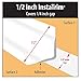 InstaTrim The Original Flexible Trim - 2-Pack of 10ft Dark Brown 1/2