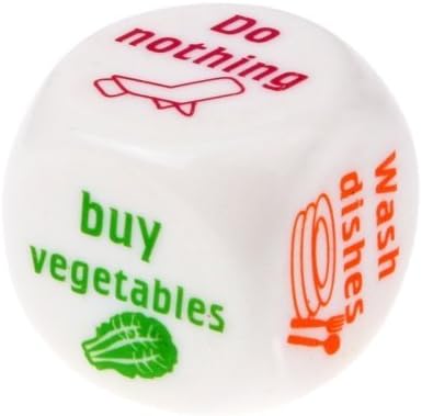 English Patterned Housework Dice/ That Occupy The Home Dice（set of 6）