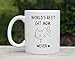 World's Best Cat Mom Ever Coffee Mug - Funny Novelty Gift for Cat Lovers - 12 Ounce White Tea Cup - Prime Mother's Day Present from Daughter and Son
