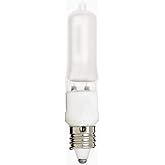 Satco S1916, T4 Halogen Bulb, E11 Base, 100W, Frosted, Halogen Light Bulb | 120V operation, Dimmable, Mini candelabra base, 2,000-hour rated life, Soft diffused light