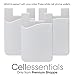 Cellessentials USA Merchant Redesigned Card Holder - Silicone Stick on Cell Phone Wallet with Pocket for Credit Card ID Business Card - iPhone Android & Smartphones (White)