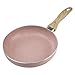 Country Kitchen 8” Nonstick Aluminum Frying Pan with Soft Touch Silicone Handle – Marble Pink