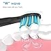 SEAGO Toothbrush Replacement Heads, Soft Toothbrush Heads for SEAGO SG-551 SG-958 SG-949, 4 Pack (Black)