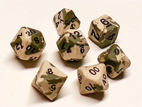 Ancient Oasis Ceramic dice set