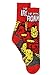 Marvel Avengers Spider-Man Iron Man Captain America Boy's 3 pack Crew Socks Set (Shoe: 10-4 (Sock: 6-8), Blue/Red)