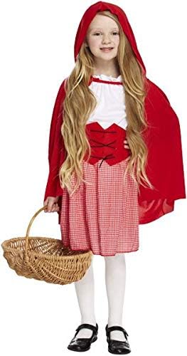 FashionCrazexx Kids Little Red Riding Hood Girl Childrens Fancy Dress Costume Book Week Outfit
