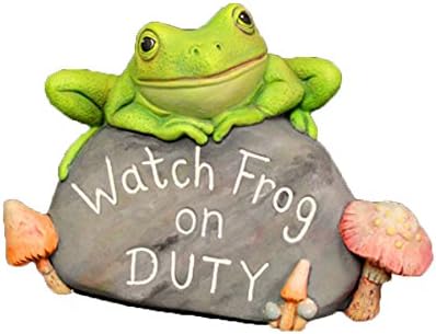 Frog On Duty Rock 9" Ceramic Bisque, Ready to Paint