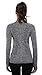BAOMOSI Performance Women's Ultimate Yoga Long-Sleeve Run Tee Shirt Silver Gray L