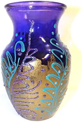 Sparkly Purple and Bronze Vase